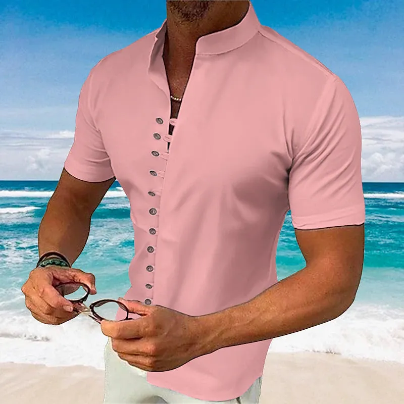 3D Printed Vertigo Design Men's Beach Shirt - Moisture-Wicking Long Sleeve Statement Piece
