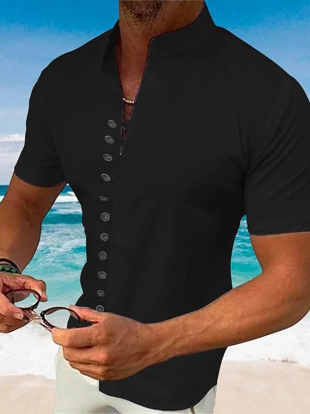 3D Printed Vertigo Design Men's Beach Shirt - Moisture-Wicking Long Sleeve Statement Piece