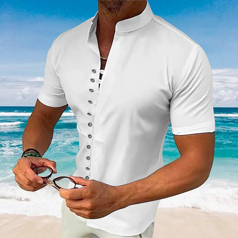3D Printed Vertigo Design Men's Beach Shirt - Moisture-Wicking Long Sleeve Statement Piece