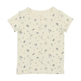 Analogie Multigarden T-Shirt Short Sleeve - Cream/Royal Blue