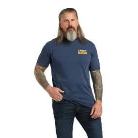 Ariat Men's Rebar Cotton Strong Graphic Navy Heather T-Shirt