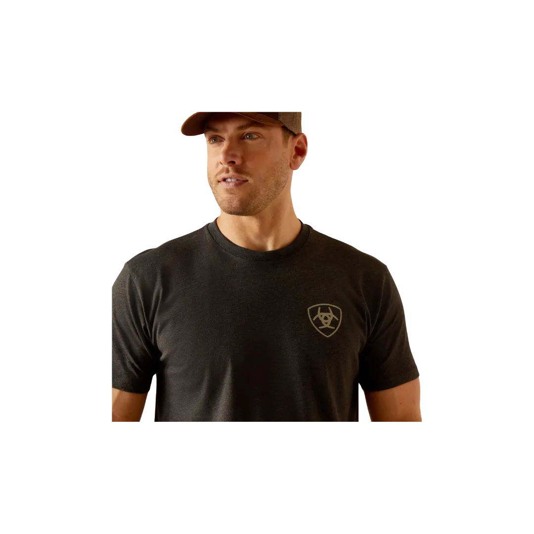 Ariat Men's Rider Label Charcoal Heather T-Shirt