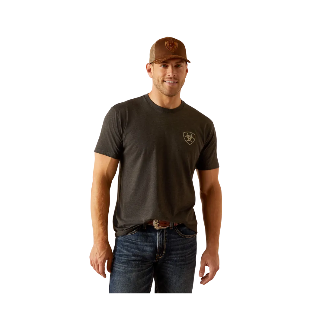 Ariat Men's Rider Label Charcoal Heather T-Shirt