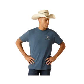 Ariat Men's Sw Bison Sailor Blue Heather T-Shirt