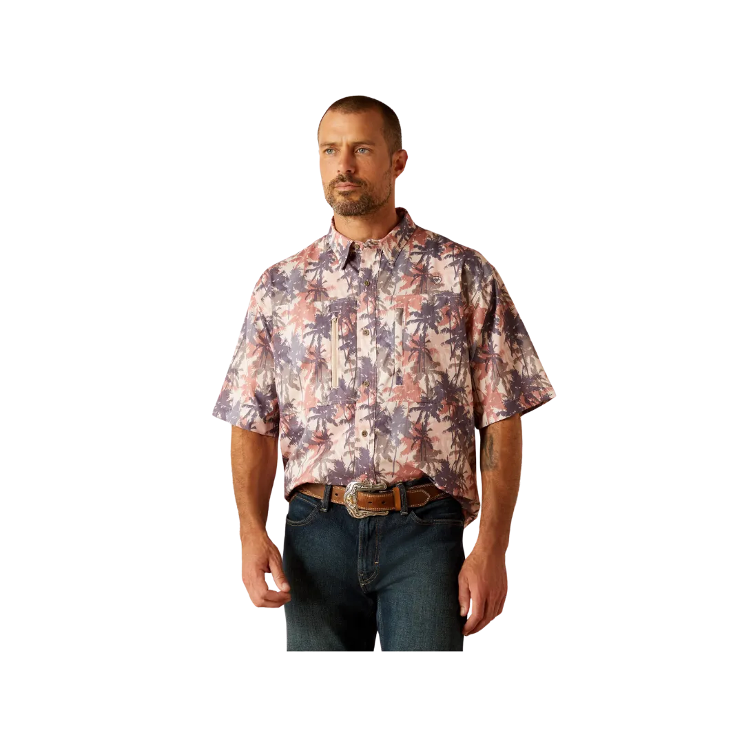 Ariat Men's Venttek Classic Fit Ss Suede Shirt