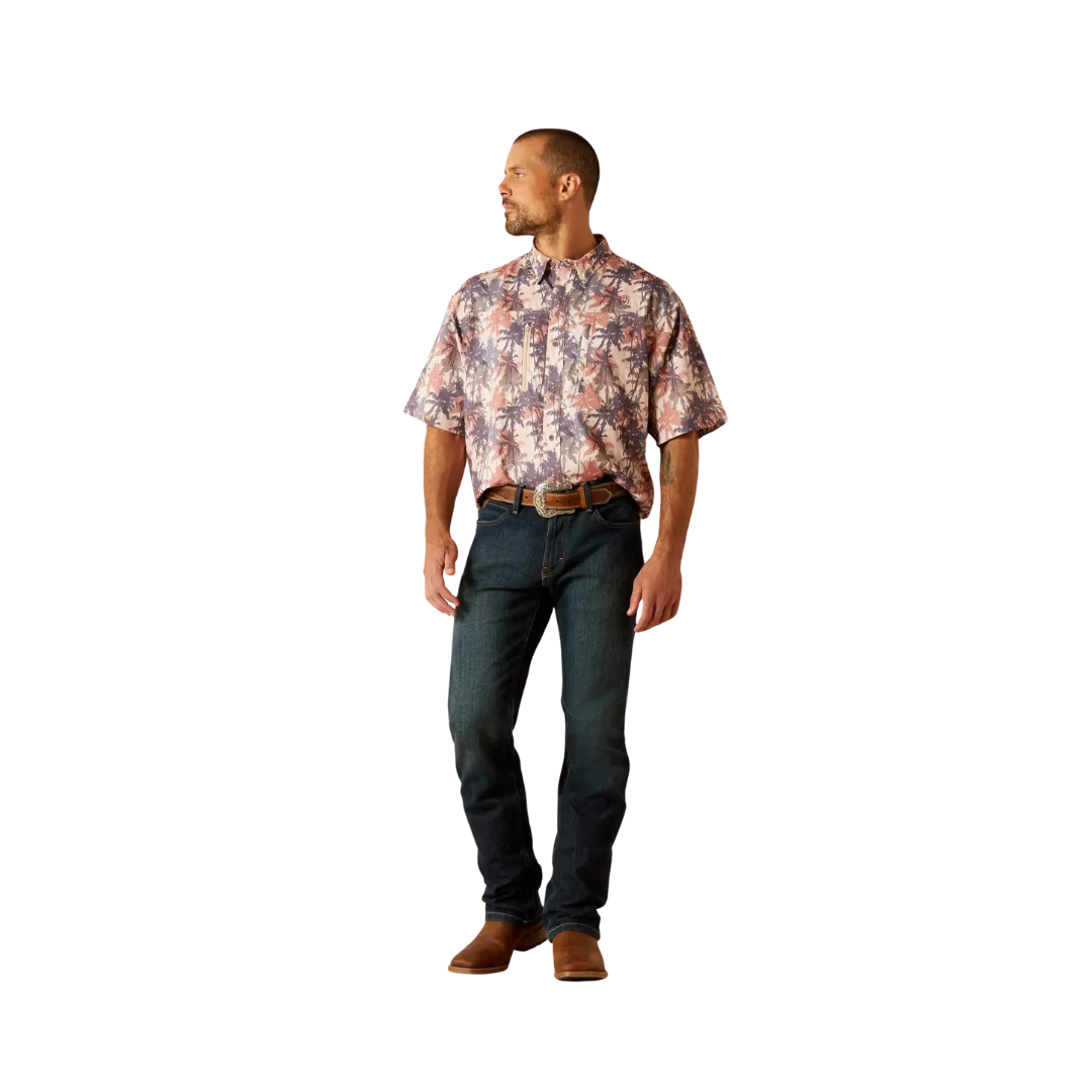 Ariat Men's Venttek Classic Fit Ss Suede Shirt