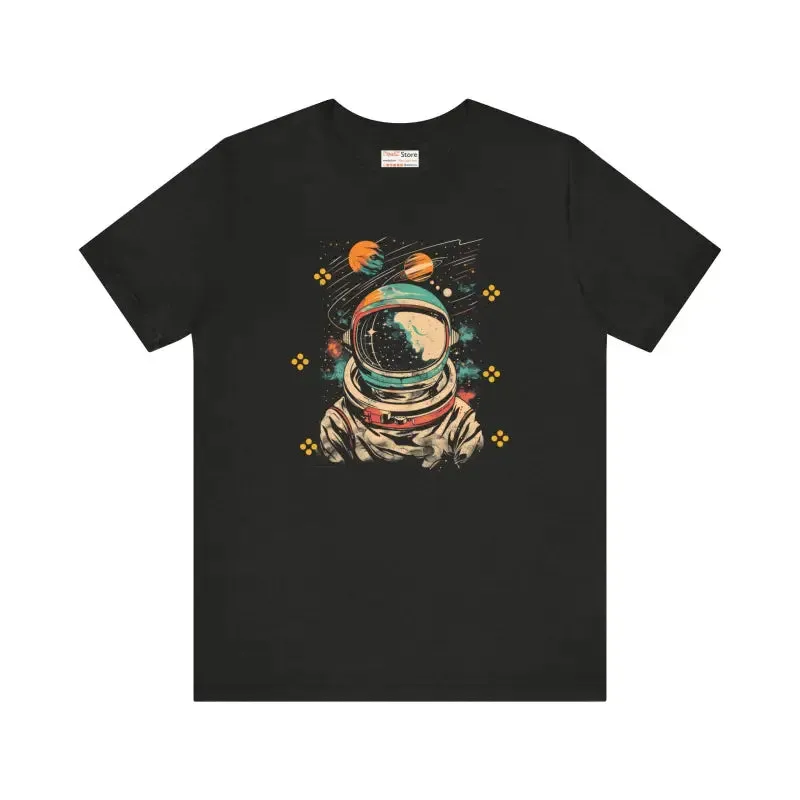 Astronaut Galaxy Unisex Jersey Short Sleeve Tee