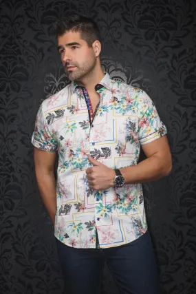 Au Noir Stretch Short Sleeve Shirt | Kapolei White