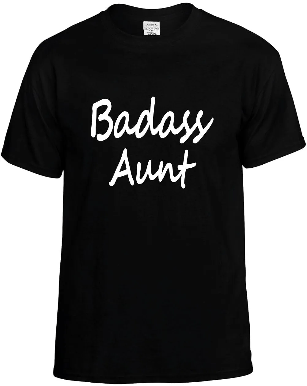 Badass Aunt Family Unisex T-Shirt Novelty Graphic Tee Shirt