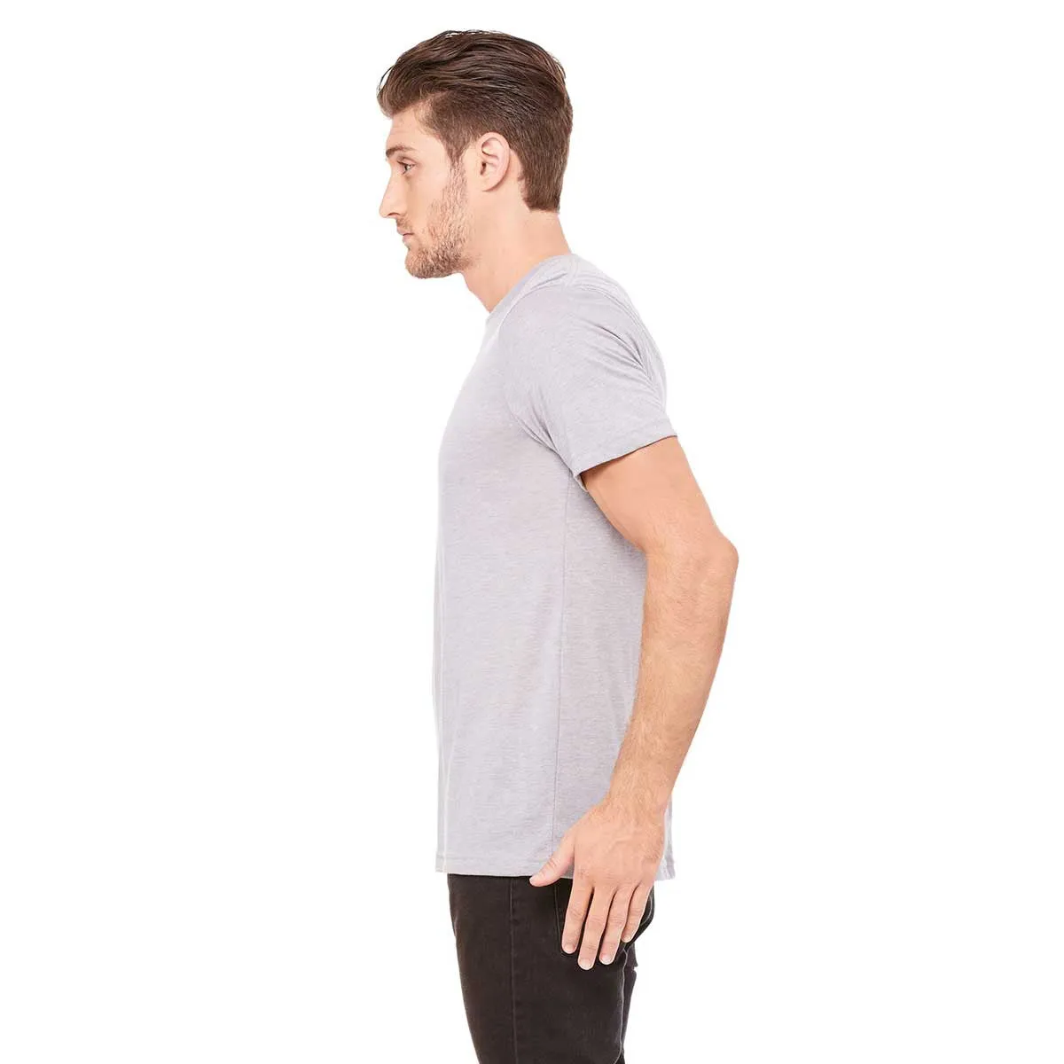 Bella   Canvas Unisex Athletic Grey Triblend Short-Sleeve T-Shirt