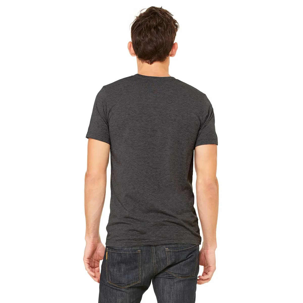Bella   Canvas Unisex Charcoal Black Triblend Short-Sleeve T-Shirt