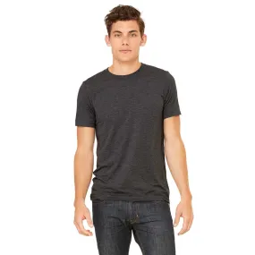 Bella   Canvas Unisex Charcoal Black Triblend Short-Sleeve T-Shirt