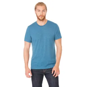 Bella   Canvas Unisex Steel Blue Triblend Short-Sleeve T-Shirt