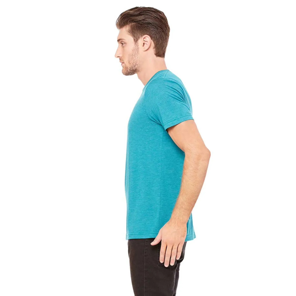 Bella   Canvas Unisex Teal Triblend Short-Sleeve T-Shirt