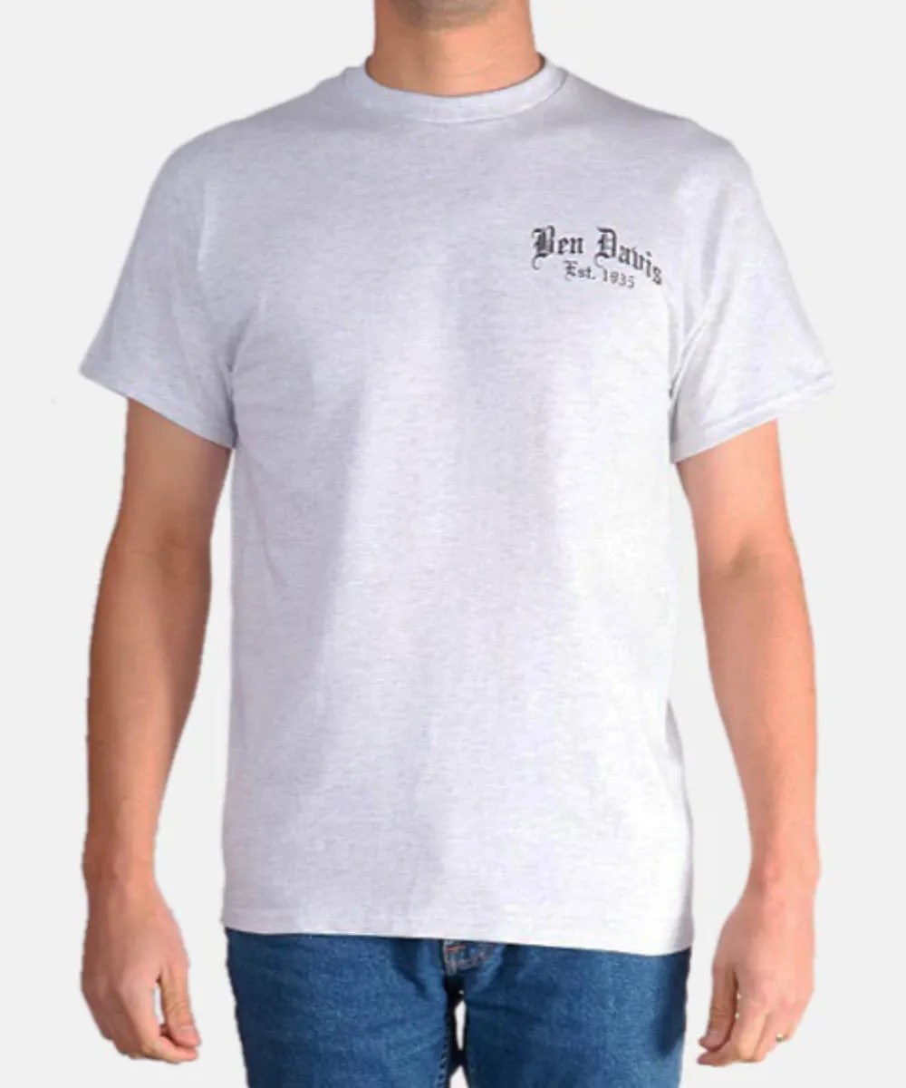 Ben Davis Men's Paisley Logo T-Shirt - Ash Grey