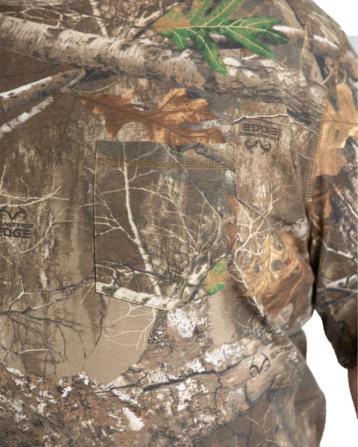 Berne Mens Performance Pocket Realtree Edge Cotton Blend S/S T-Shirt