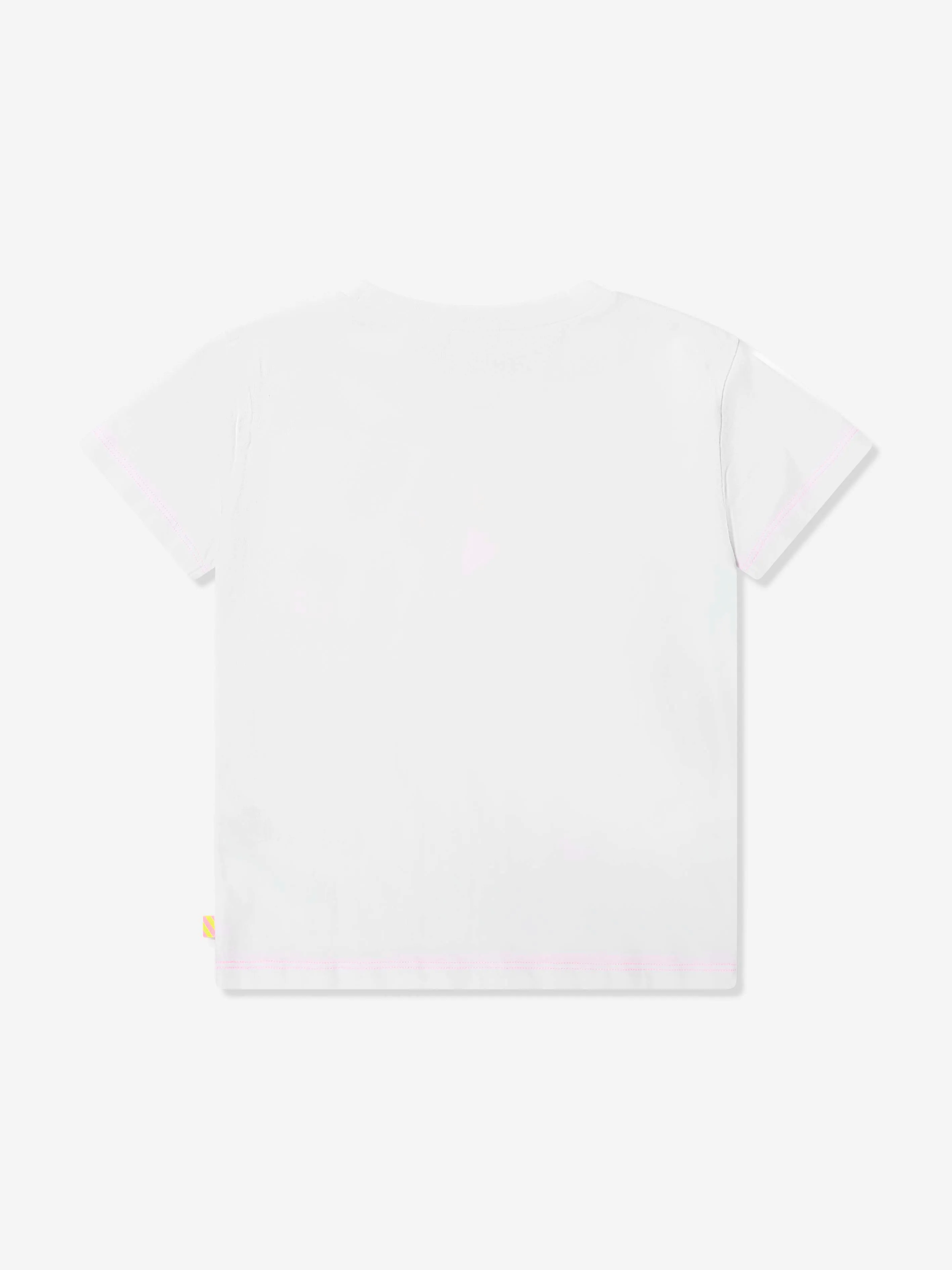 Billieblush Girls Slogan Print T-Shirt in White