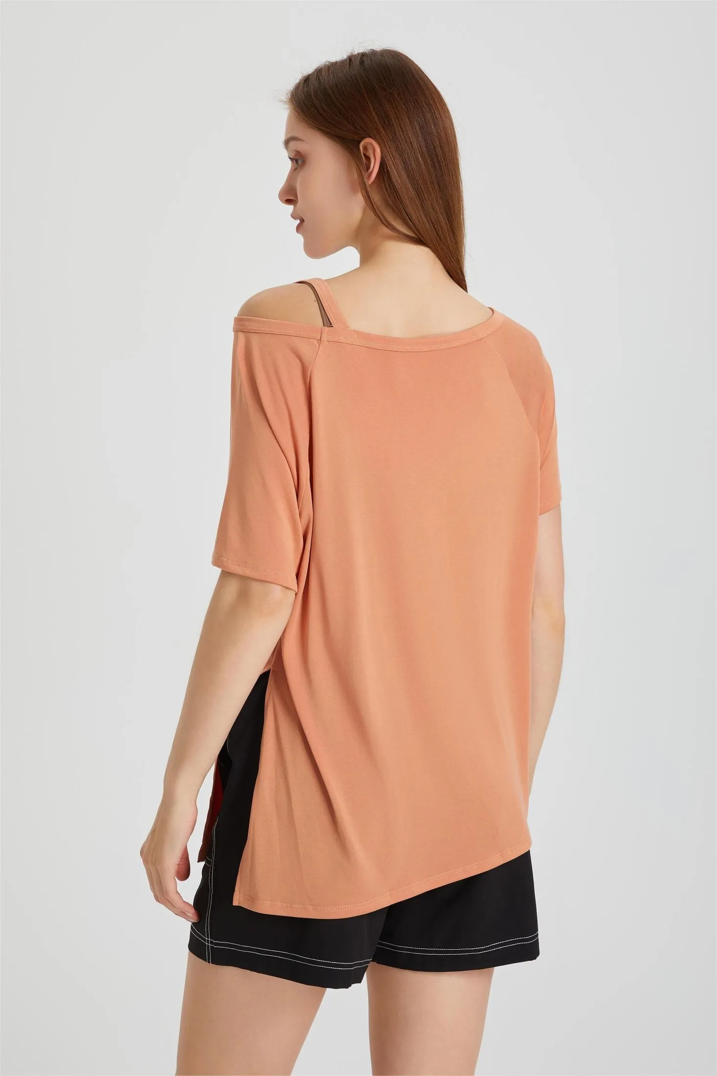 Boat Neck Short Sleeve T-Shirt