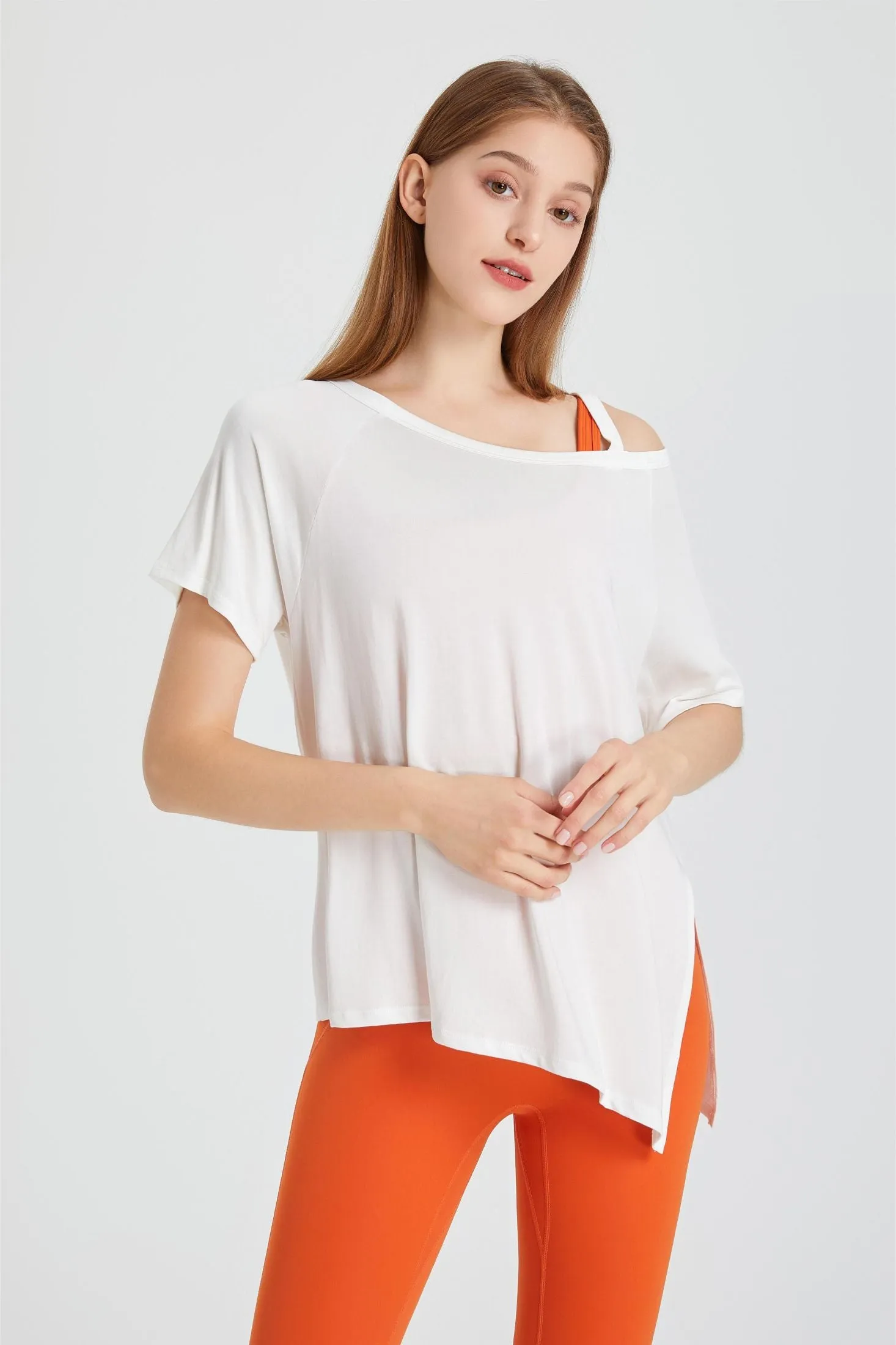 Boat Neck Short Sleeve T-Shirt