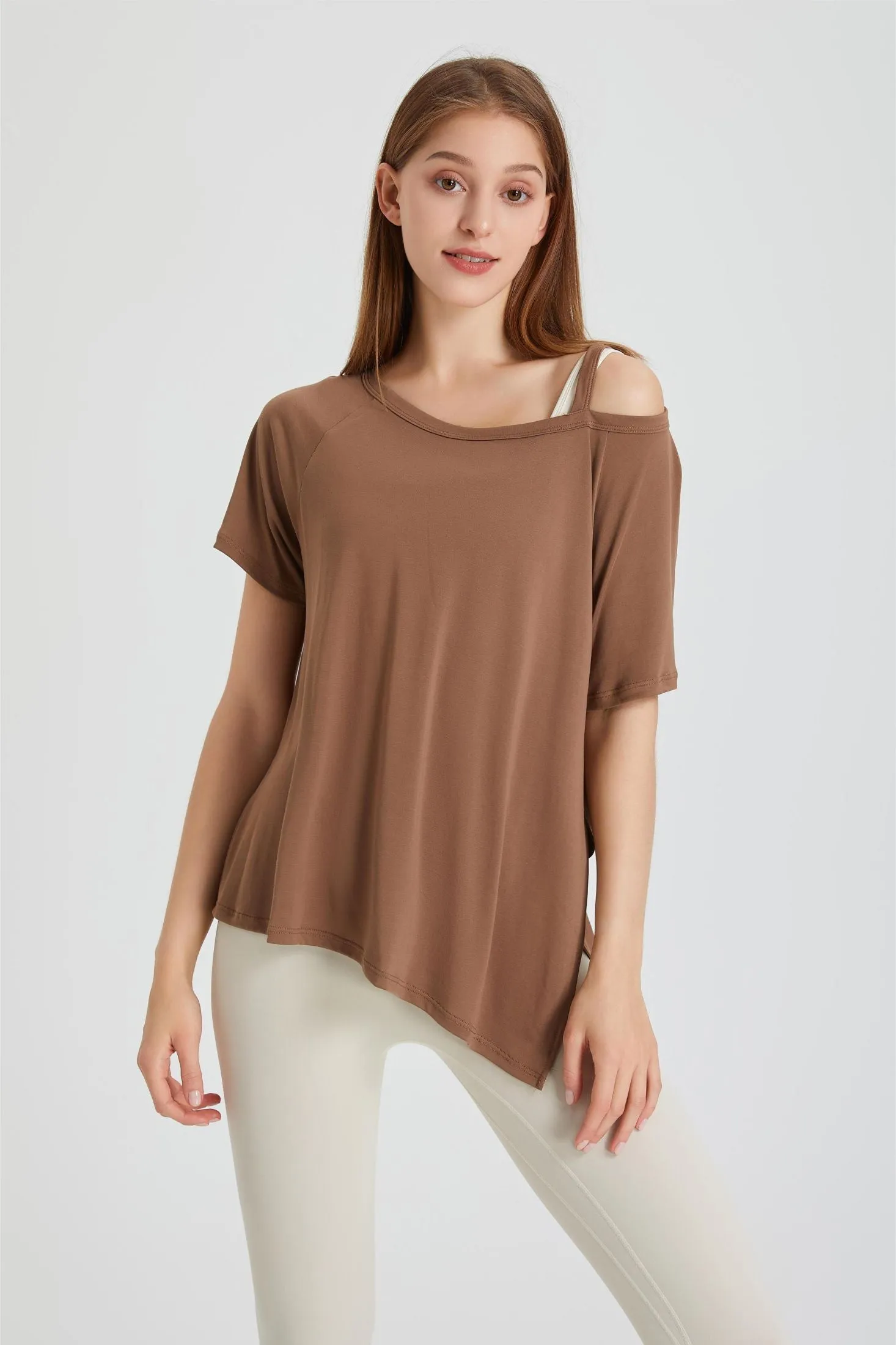 Boat Neck Short Sleeve T-Shirt