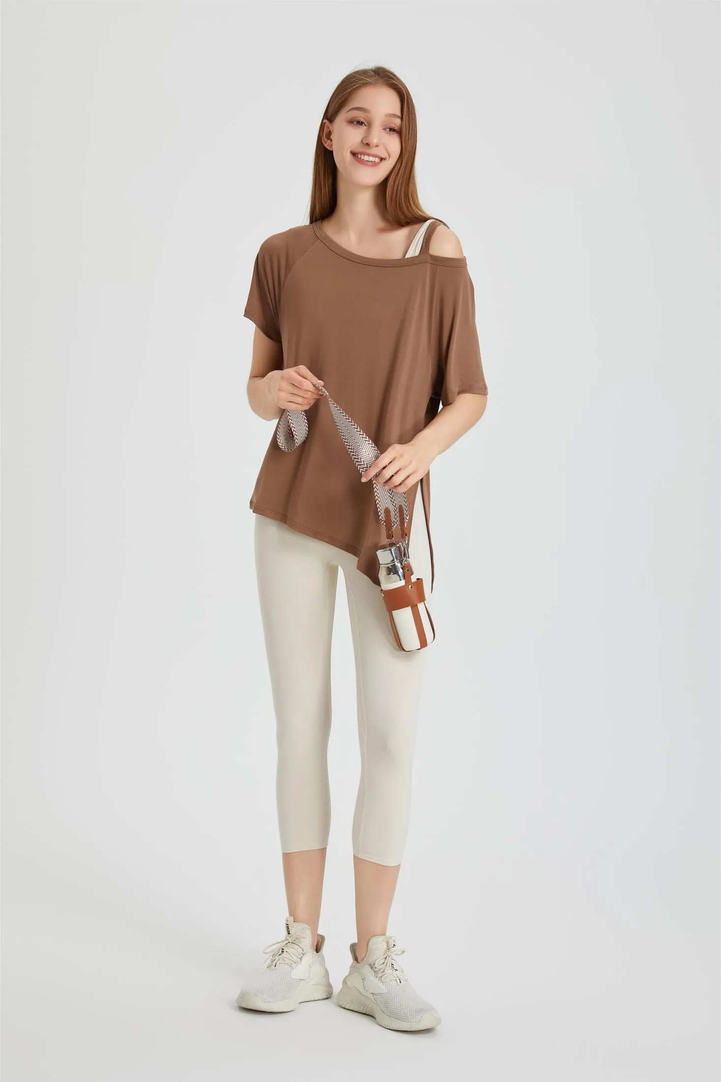 Boat Neck Short Sleeve T-Shirt
