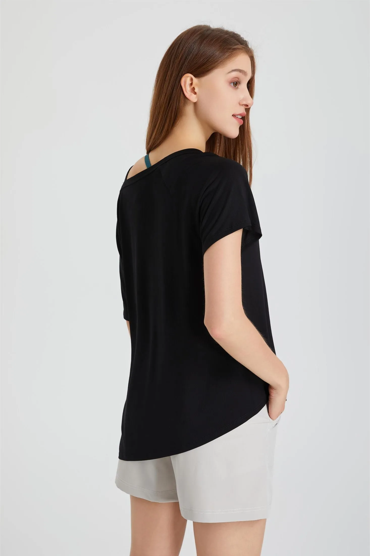 Boat Neck Short Sleeve T-Shirt