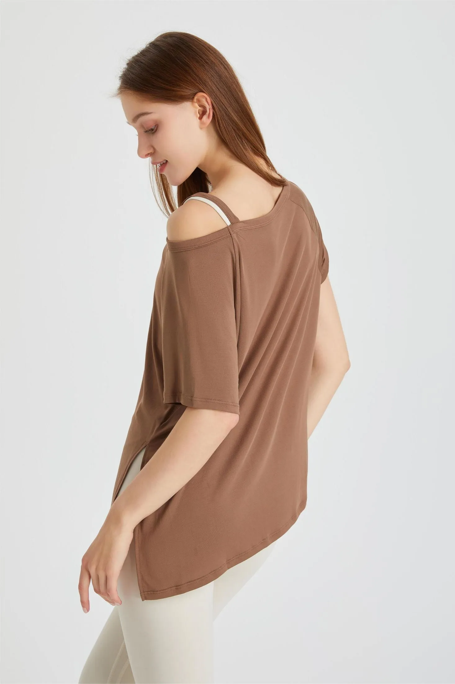 Boat Neck Short Sleeve T-Shirt