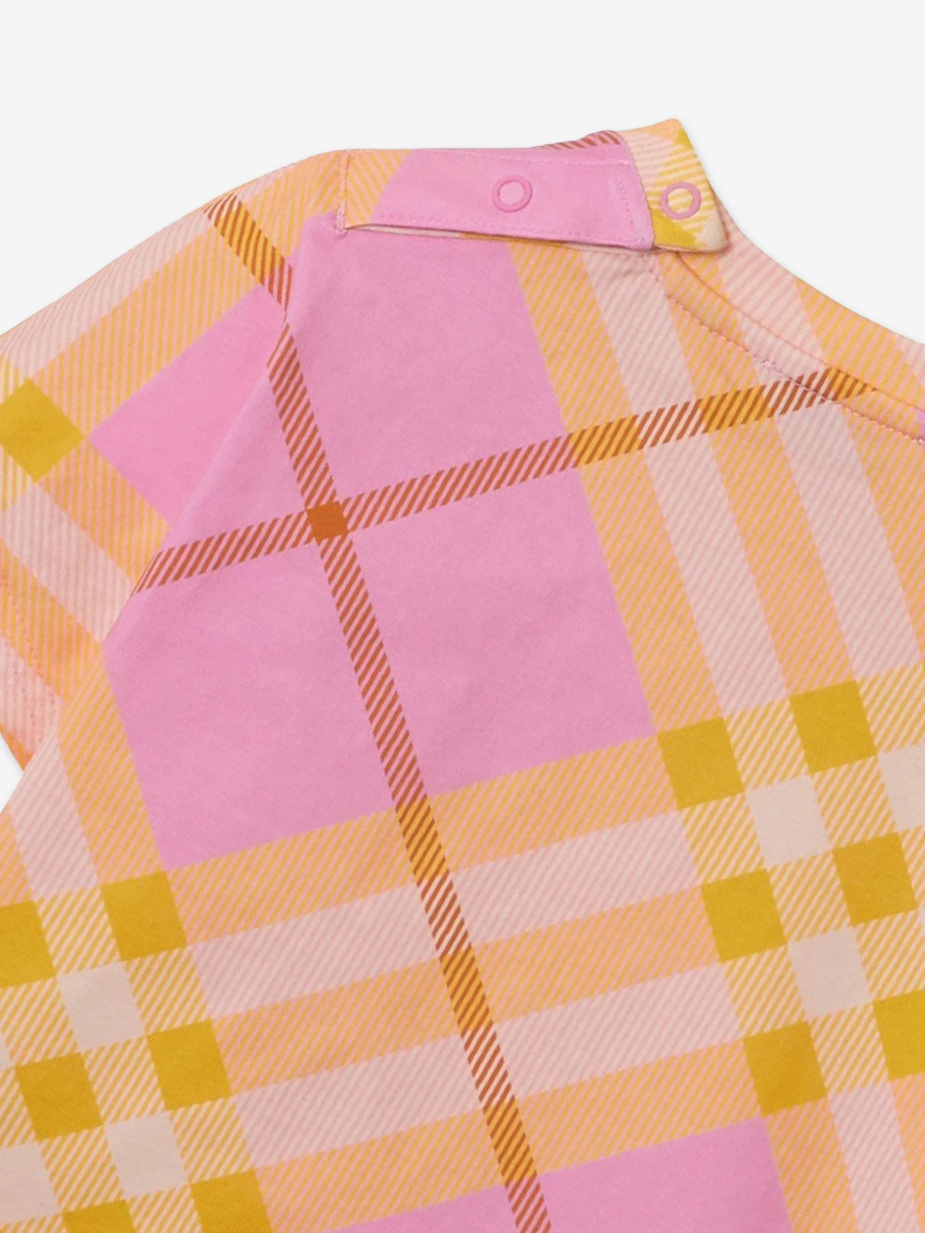Burberry Baby Girls Mini Lilia Check T-Shirt in Pink