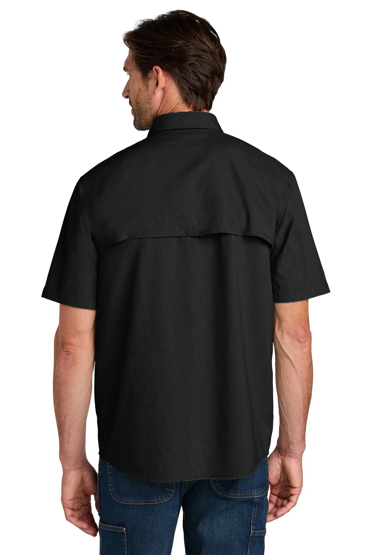 Carhartt Force Sun Defender Short Sleeve Custom Shirts, Black
