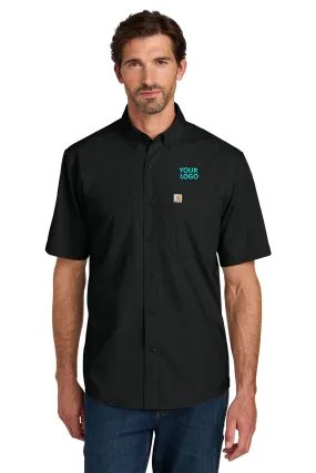 Carhartt Force Sun Defender Short Sleeve Custom Shirts, Black