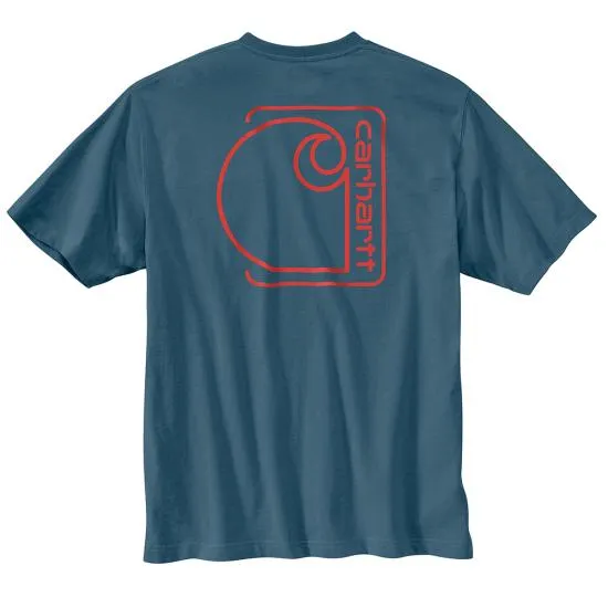 CARHARTT RELAXED FIT LIGHTWEIGHT SHORT-SLEEVE POCKET C GRAPHIC T-SHIRT 106760