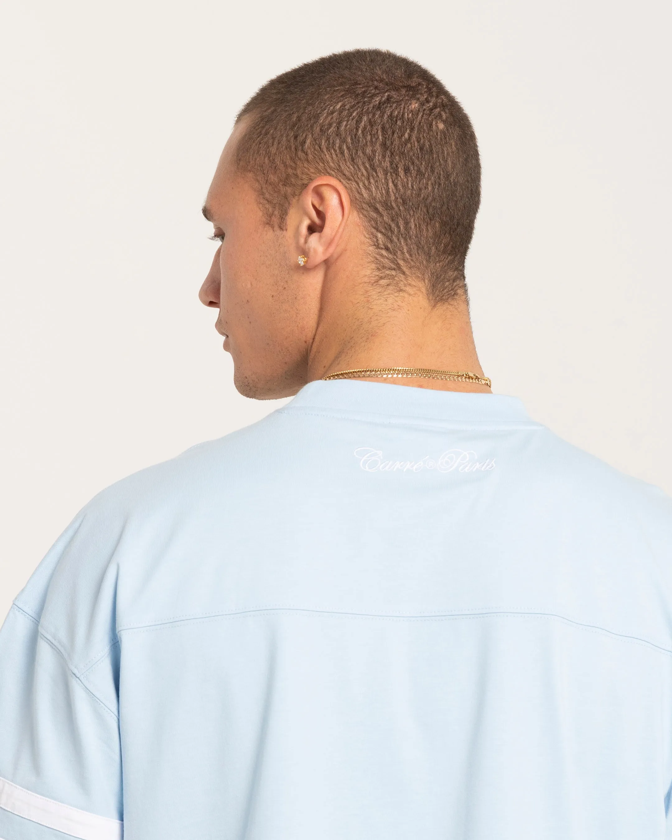 Carre CP Grid Iron T-Shirt Light Blue