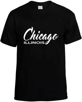 Chicago Illinois City State Unisex T-Shirt Novelty Graphic Tee Shirt