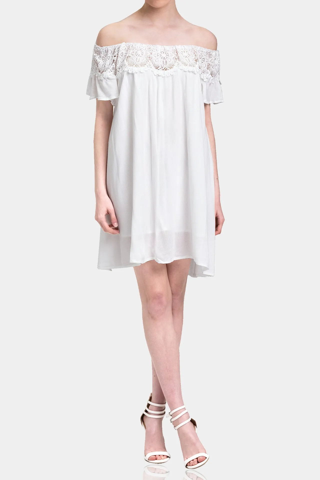 Cold Shoulder Short Dress