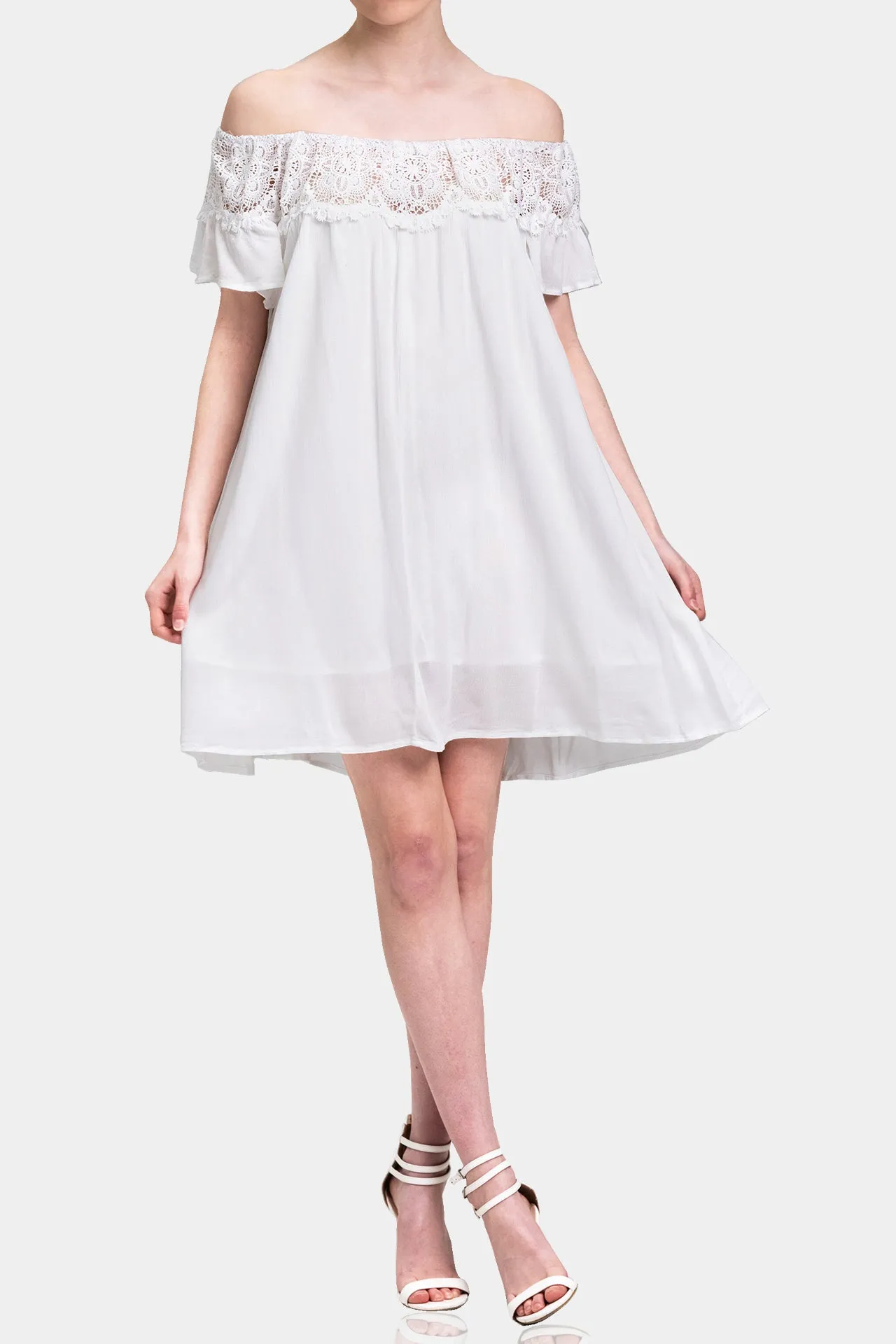 Cold Shoulder Short Dress