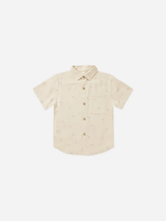 Collared Short Sleeve Shirt - Palm