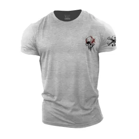 Cotton Dripping Skull Men's T-Shirts