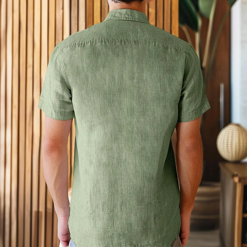 Cotton Linen Short Sleeves shirt