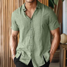 Cotton Linen Short Sleeves shirt