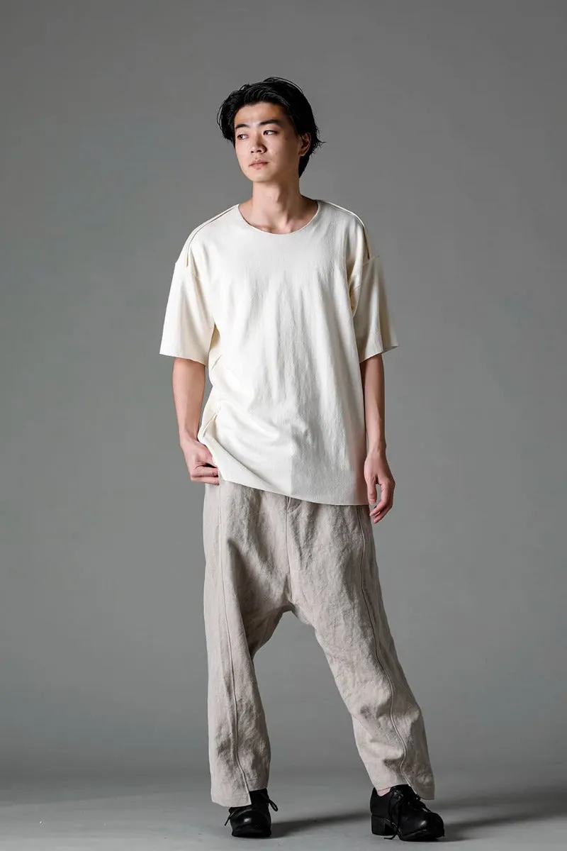 Cotton Washed Jersey One-Piece Pattern S/S T-Shirts Off White