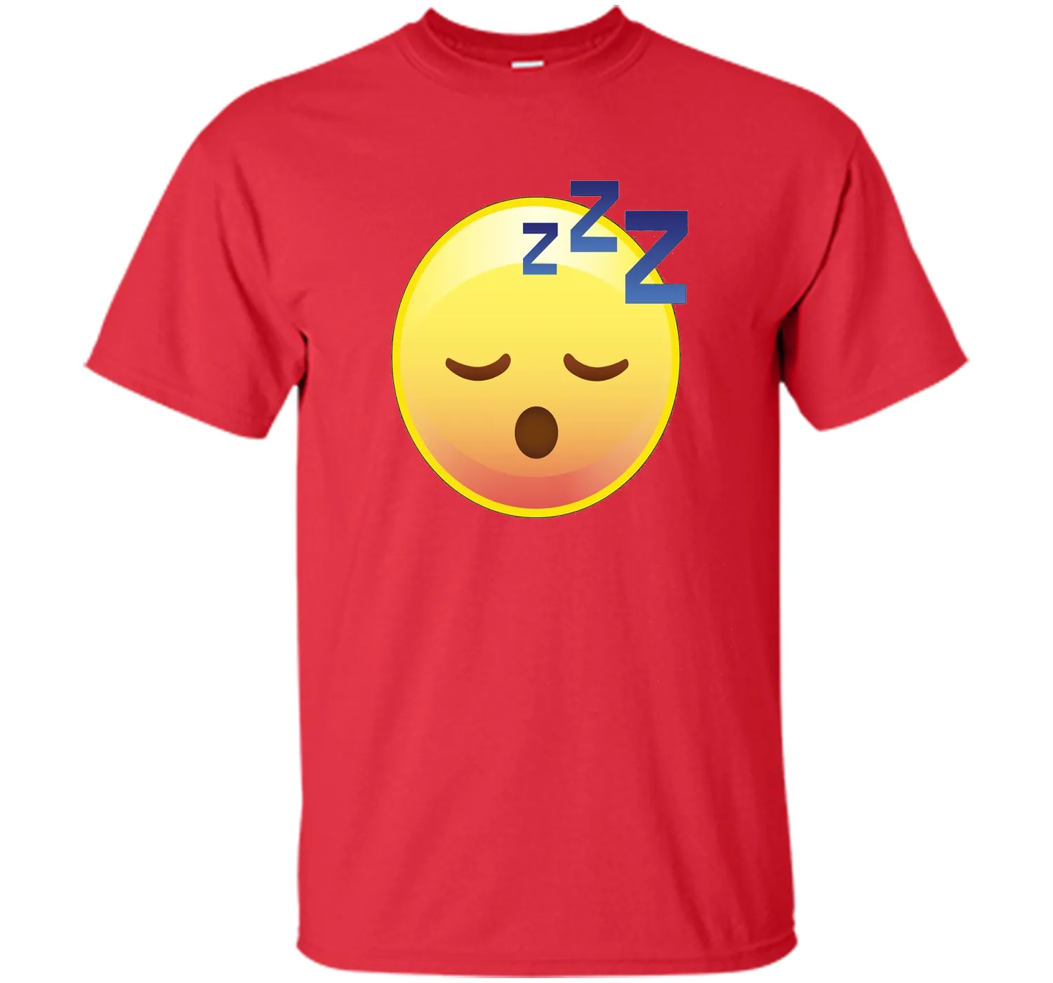 Cute Sleeping Emoji Zzz T-Shirt - Perfect for Pajamas &amp; PJs