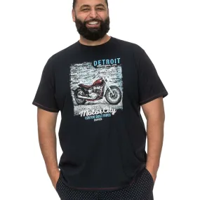 D555 Mens Knowle Big & Tall Graphic Short Sleeve T-Shirt