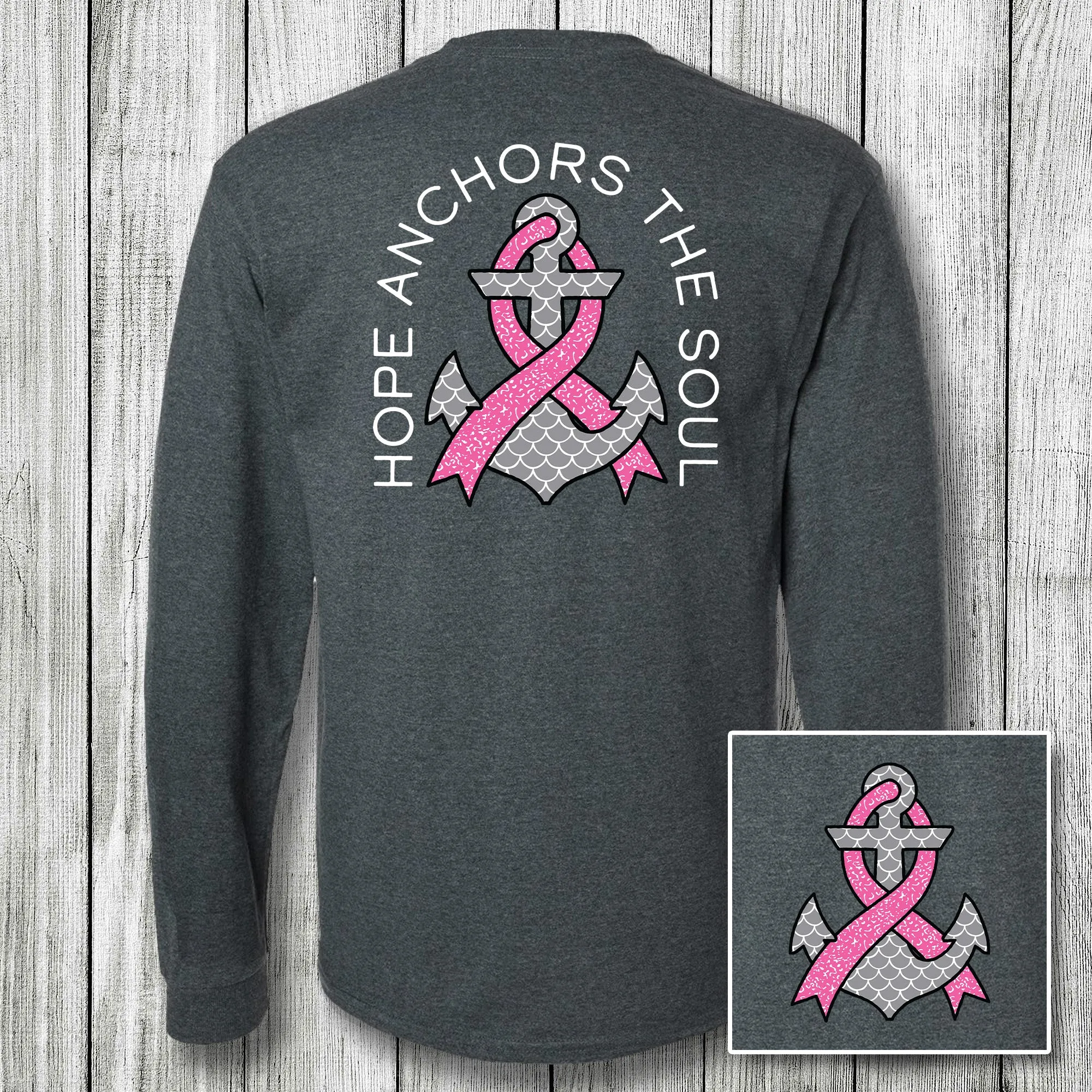 Daydream Tees Hope Anchors the Soul Dark Heather