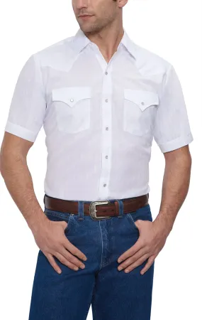 Ely Mens Short Sleeve Tone on Tone Shirt Style 15201634