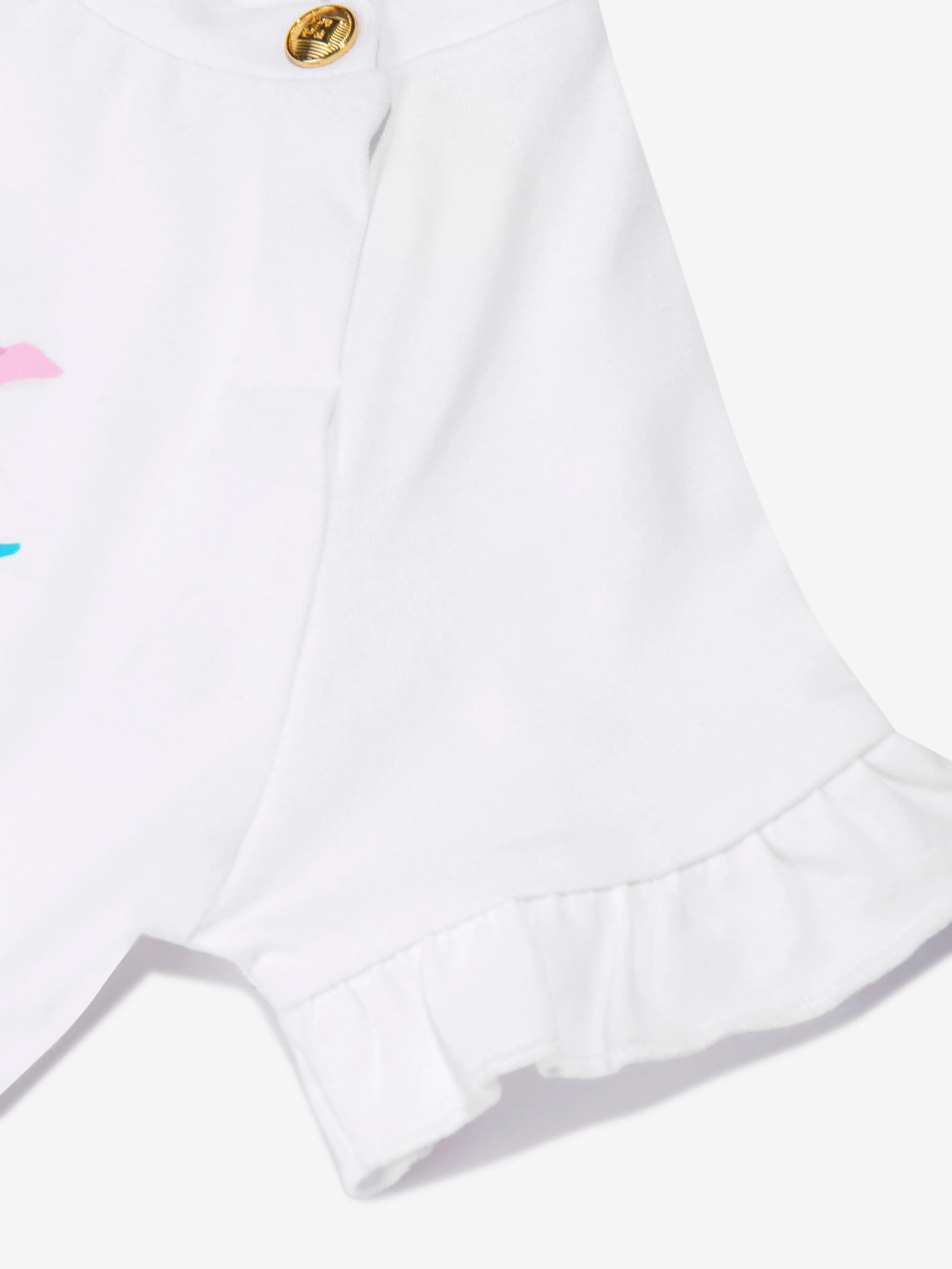 Escada Baby Girls Floral Logo T-Shirt in White