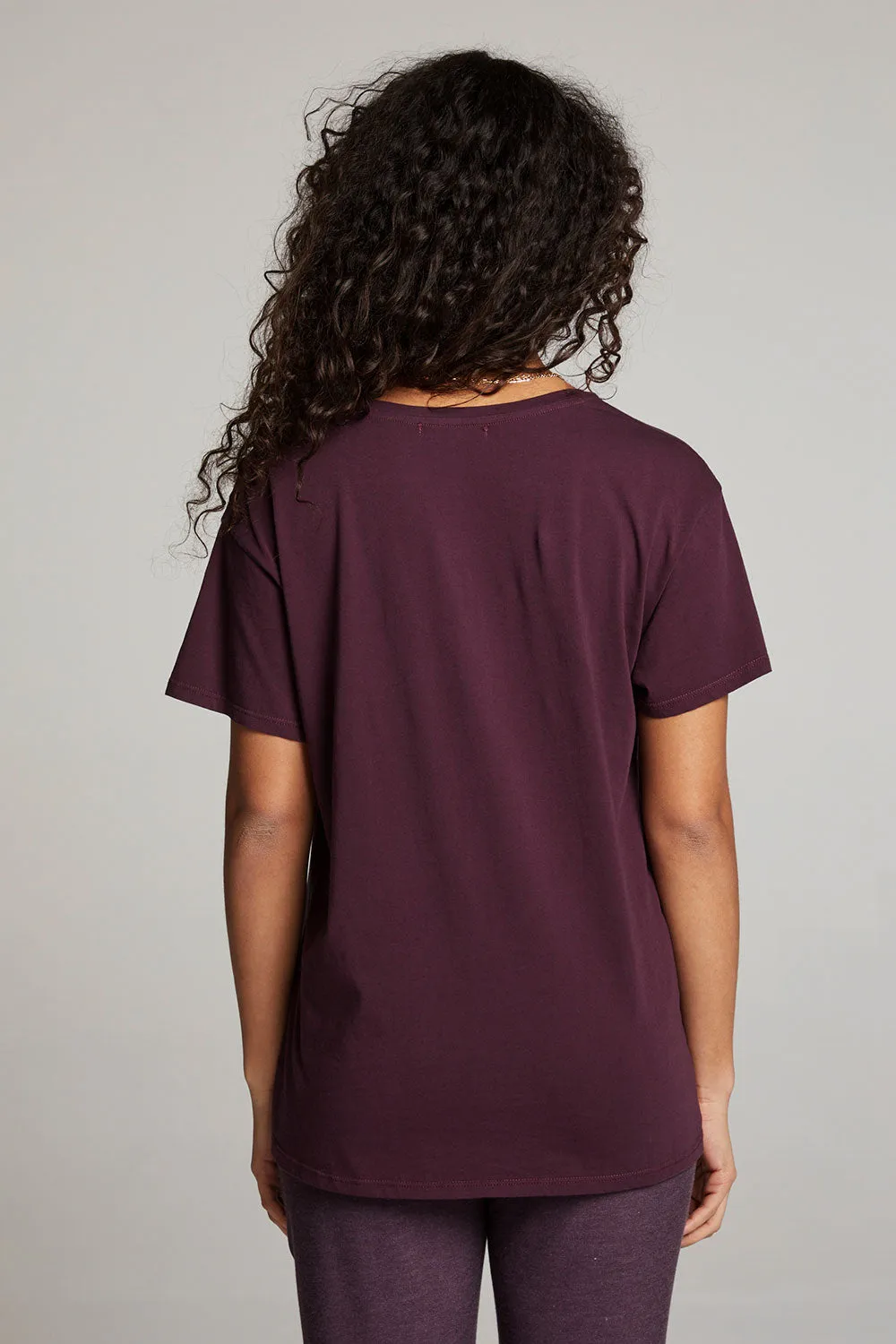 Everyday Essential Plum Perfect V Neck Tee