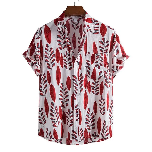 Floral Loose Casual Hawaii Beach Shirt