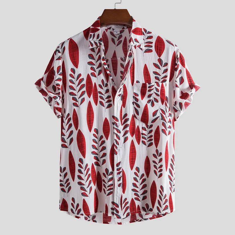 Floral Loose Casual Hawaii Beach Shirt