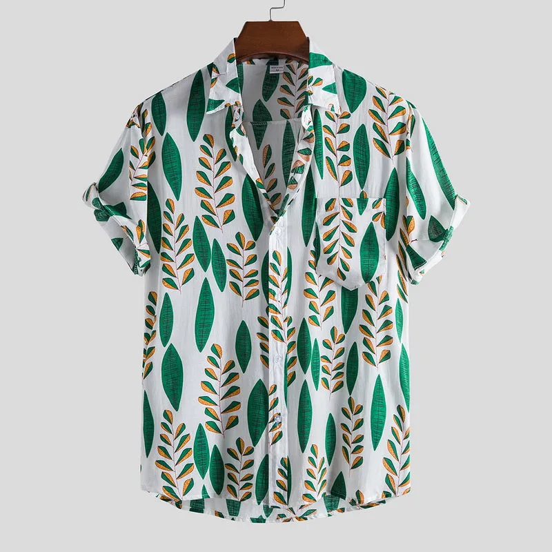 Floral Loose Casual Hawaii Beach Shirt