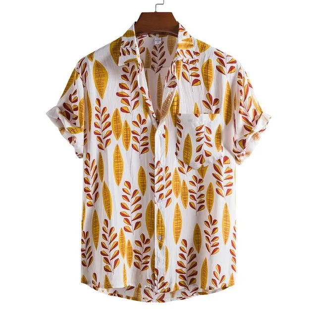Floral Loose Casual Hawaii Beach Shirt